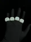 Zoben Zinare Na Maza Mai Zircon - Girman 10 - 4