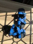 Handcrafted Blue Leather Slippers - 2