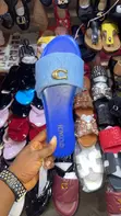 Takalmi na Coach Blue Leather Slides - Girman 40 - 1