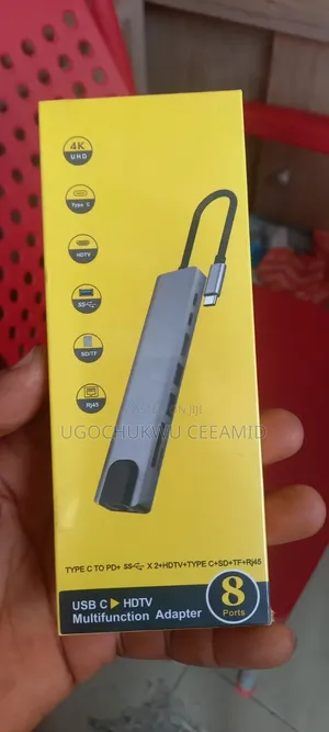 8-in-1 USB-C Hub Adapter don Windows & Mac