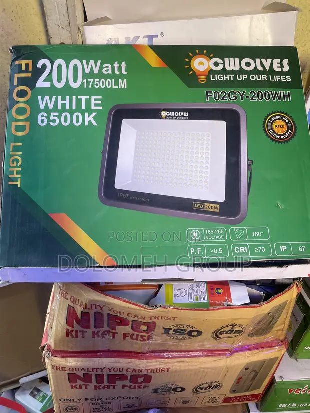 QCWOLVES 200W Fitilar Titin Floodlight - 1