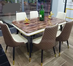 Brand New 6-Seater Wooden Top Dining Set