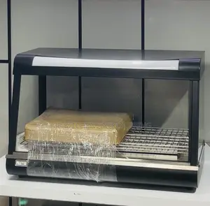 Commercial Black Heated Food Display Warmer