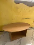 Wooden Oval Office Centre Table - 3