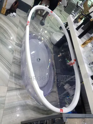 Brand New Oval Glass Freestanding Bathtub