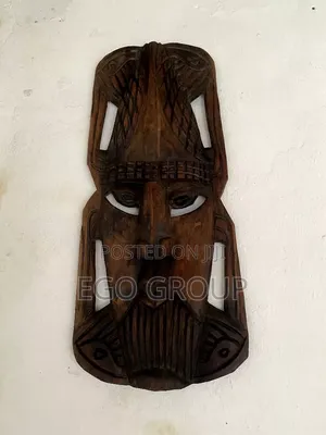 Tribal Head Sculpture - Wood