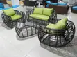 Executive Black Rattan Outdoor Set - 2