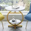 Two-Tier Nordic Side Table mai Zoben Zinariya - 2