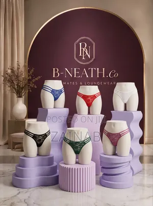 Women's Thong Panties - Cotton & Lace