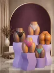 Women's Thong Panties - Cotton & Lace - 4