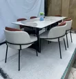 Modern Classic Dining Table tare da 6 Chairs - 1