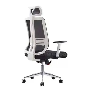 Ergonomic Mesh Office Chair with White Frame