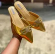 Manolo Blahnik Gold Flat Shoes - Size 41 - 1