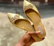 Manolo Blahnik Gold Flat Shoes - Size 41 - 2