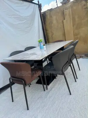 6 Seater Marble Dining Set