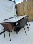 6 Seater Marble Dining Set - 1