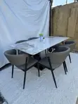 6 Seater Marble Dining Set - 2