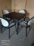 4 Seater Outdoor Dining Set - Fiber Plastic - 1