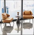 Durable Leather Accent Chair - 2