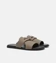 Pedro Men's Leather Slides - Brown - 1
