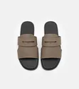 Pedro Men's Leather Slides - Brown - 2