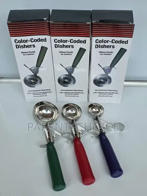 Stainless Steel Ice Cream Scoops / Portion Dishers - 3 Pc Set