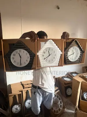 House Design Wall Clock - Pentagon Shape
