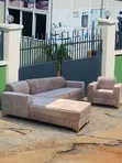 L-Shape Sofa da Single Seater - Sabon Abu - 1