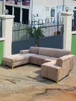 L-Shape Sofa da Single Seater - Sabon Abu - 2