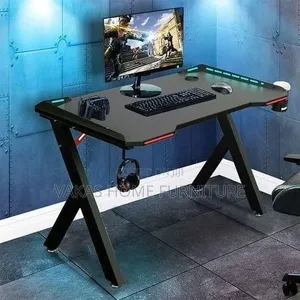 Boss Office Products Non-Adjustable Gaming Table mai LED Lights