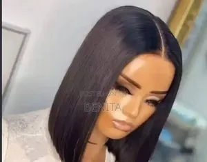 10" Gashashiyar Bob Wig Mai Rufewa - 100% Gashin Mutum