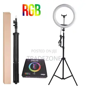 14-Inch RGB Multi-Color Ring Light with Stand & Remote