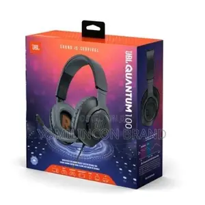 JBL Quantum 100 Wired Over-Ear Gaming Headphones - Black