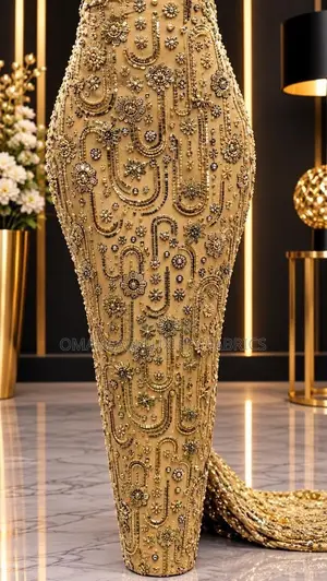 High Quality Beaded Lace Fabric