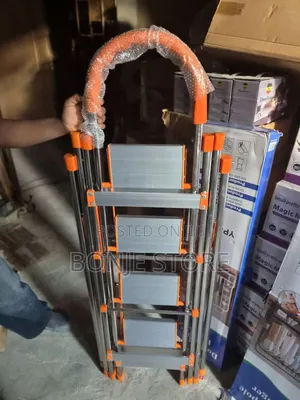 4 Mataki Aluminium Multi-Purpose Ladder & Cloth Hanger