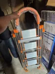 4 Mataki Aluminium Multi-Purpose Ladder & Cloth Hanger - 2