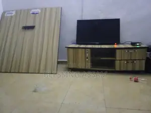 Used Television Stand with Side Board