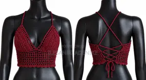 Nikky's Hannun Jima'i na Crochet Bralette - Ruwan Giya