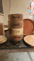 Medium Size Bowl Plate - Brown Wood - 1