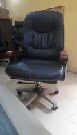 Executive Reclining Office Chair - Black Faux Leather - 2