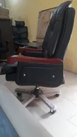 Executive Reclining Office Chair - Black Faux Leather - 3