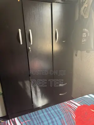 3-Door Wardrobe - Black
