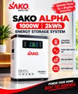 SAKO Alpha 1000W/2kWh Tsarin Adana Makamashi - 1