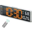 Rectangular LED Digital Wall Clock da Remote - 2