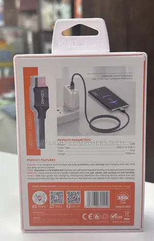 LDNIO USB-C zuwa USB-C Cable - Baki