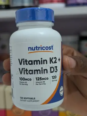 Nutricost Vitamin D3 5000 IU + K2 100mcg - 120 Softgels