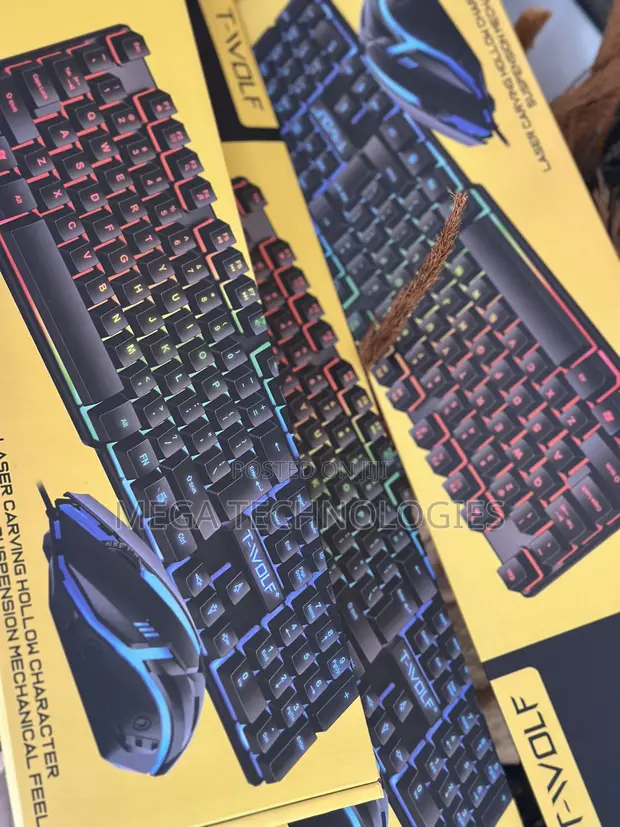 Brand New Mechanical Gaming Keyboard and Mouse Combo - 1