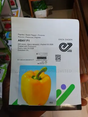 Abay F1 Hybrid Yellow Sweet Pepper Seeds (500 Seeds)