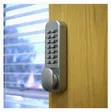 Yale Push Button Door Lock - Chrome, Hold Open Function - 4
