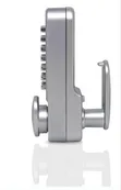 Yale Push Button Door Lock - Chrome, Hold Open Function - 5